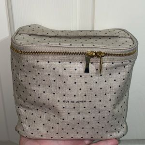 Kate Spade Out to Lunch Insulated Tote Cream w/ Polka Dots